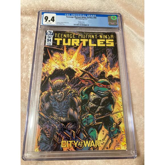 9.4 CGC Rating Teenage Mutant Ninja Turtles #94 Kevin Eastman Cover B Variant #1 - Picture 1 of 3